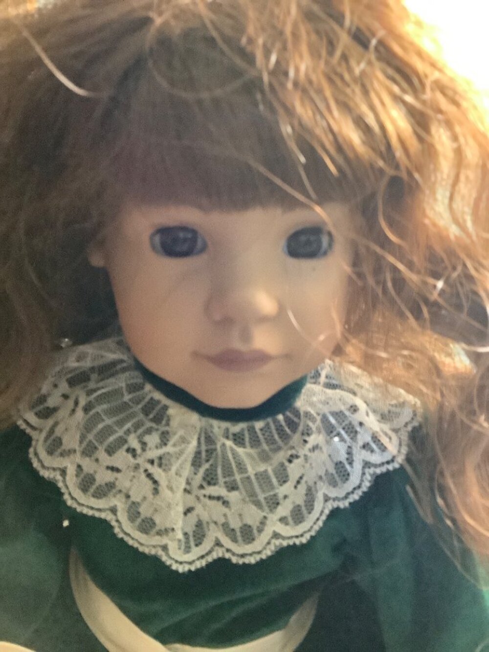Vintage Heidi Ott "faithful Friends" 18 " Vinyl Doll Auburn Hair Glass